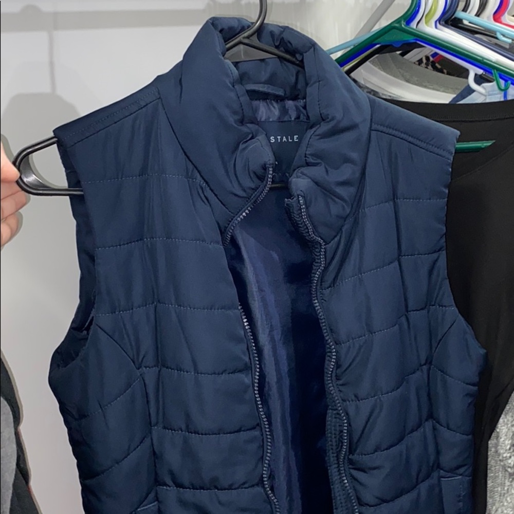 navy vest